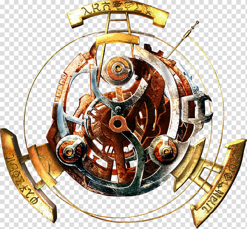 Tomb Raider Anniversary Scion, gold and brown mechanism transparent background PNG clipart