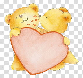 ositos con corazon, bear illustration transparent background PNG clipart