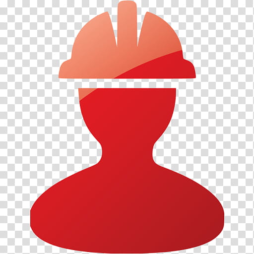 Engineering, Bluecollar Worker, Laborer, Construction Worker, Symbol, Axialis Iconworkshop, Civil Engineering, Red transparent background PNG clipart