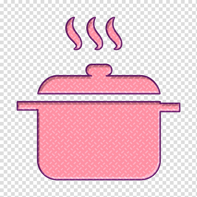 food icon Hot pot icon Cook icon, Pink transparent background PNG clipart