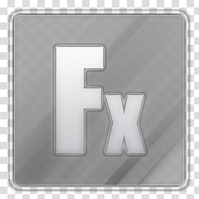 Adobe CS Custom Design Icons, Fx Ashen transparent background PNG clipart