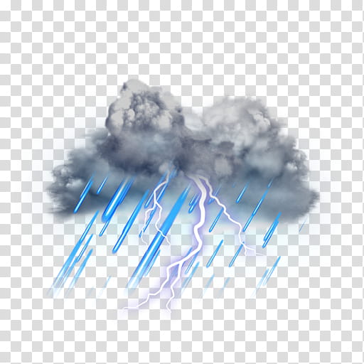 The REALLY BIG Weather Icon Collection, thunderstorm-rain transparent background PNG clipart