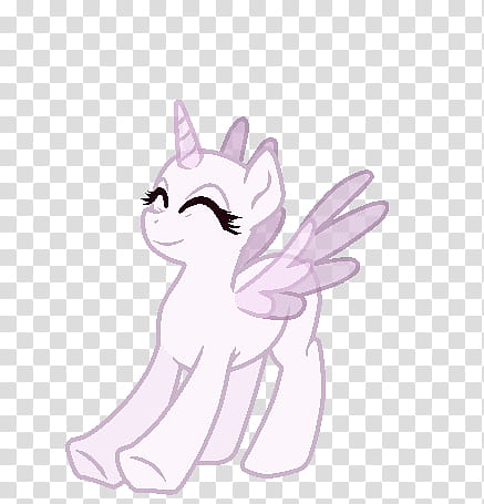 Kitty Pony Base Normal Wings transparent background PNG clipart