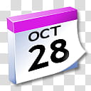 WinXP ICal, October  on calendar transparent background PNG clipart