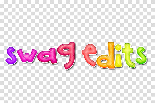 swag edits text transparent background PNG clipart