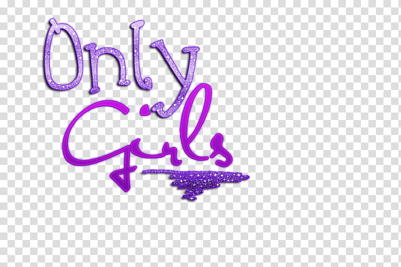 Only Girls DA CREDITOS SI LO TOMAS, purple girls text transparent background PNG clipart