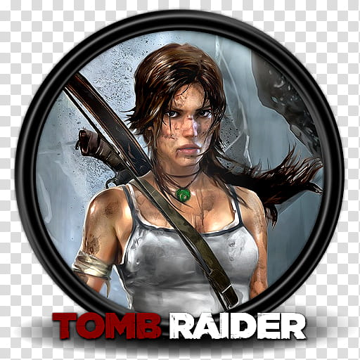 Tomb Raider Game Icon , Tomb Raider_, Tomb Raider Lara Croft poster transparent background PNG clipart