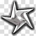 Ultrashock Icon, x, gray star illustration transparent background PNG clipart
