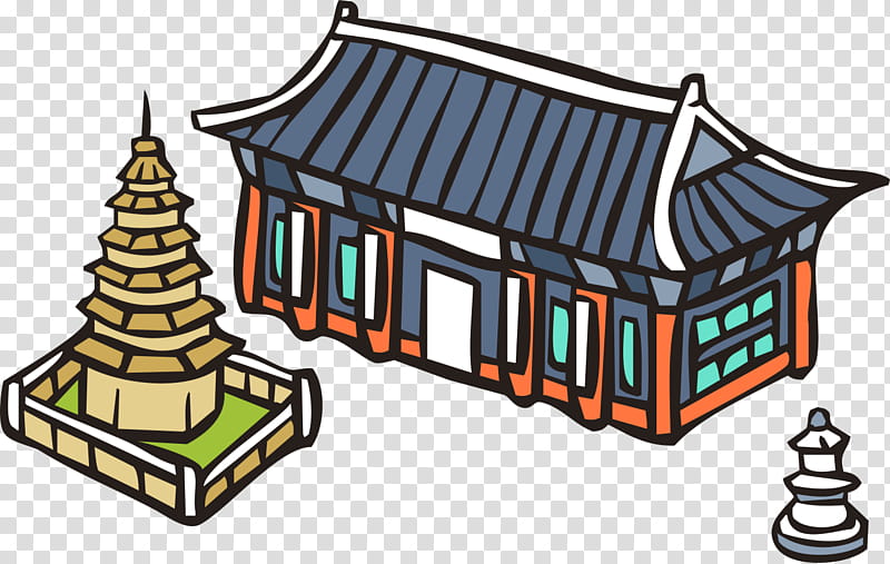 Chinese, Temple, Chinese Pavilion, Architecture, Pagoda, Cartoon, Building, Buddhist Temple transparent background PNG clipart