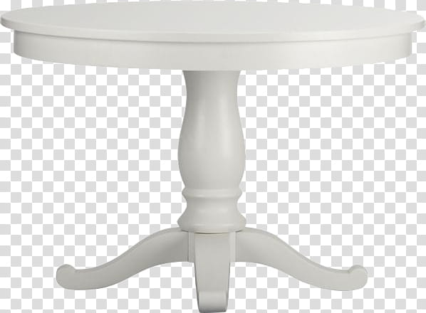Dollhouse, round white pedestal end table transparent background PNG clipart