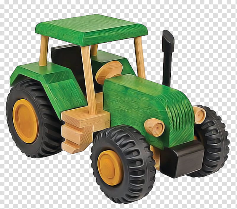 tractor toy vehicle toy vehicle playset, Model Car, Riding Toy transparent background PNG clipart