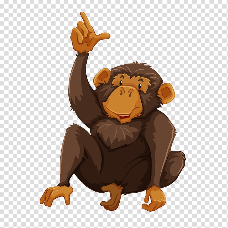 Gorilla, Chimpanzee, Monkey, Gibbon, Spider Monkey, Common Chimpanzee, Bear transparent background PNG clipart