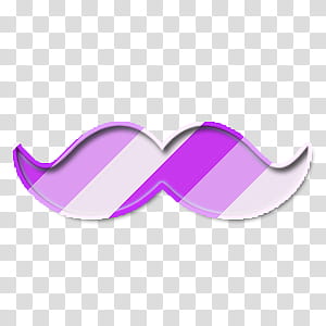 pink and white striped mustache transparent background PNG clipart