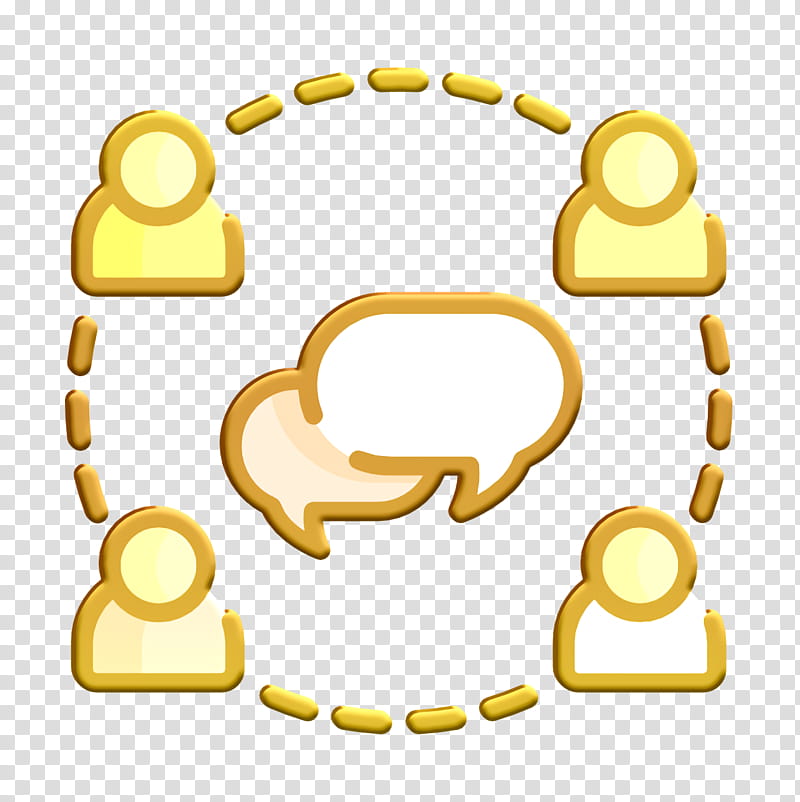 Discussion icon Group icon, Circle, Symbol transparent background PNG clipart
