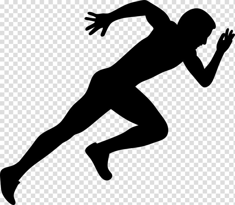 Athlete jumping silhouette - Free sports icons