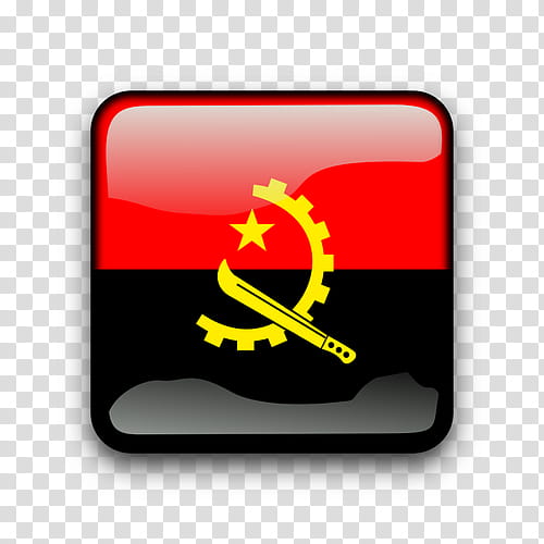 Flag, Angola, Flag Of Angola, National Flag, Afrika Bayroqlari, Yellow, Symbol transparent background PNG clipart