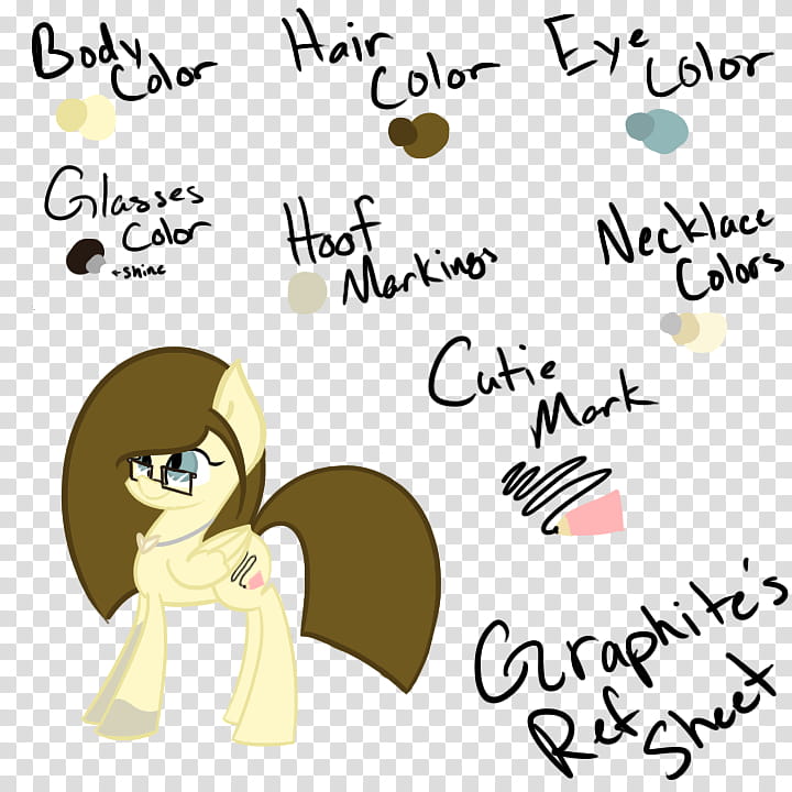 Graphite New Reference Sheet, My Little Pony Base character transparent background PNG clipart