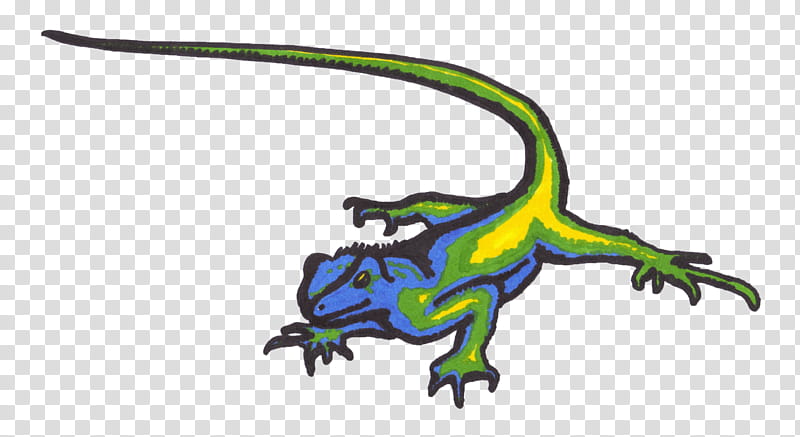 blue iguana clip art