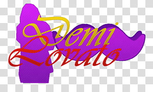 Texto de Demi Lovato transparent background PNG clipart thumbnail