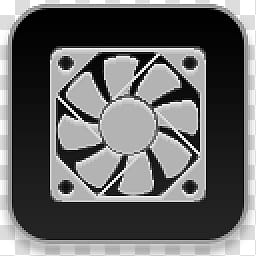 Albook extended dark , white and black exhaust fan icon transparent background PNG clipart