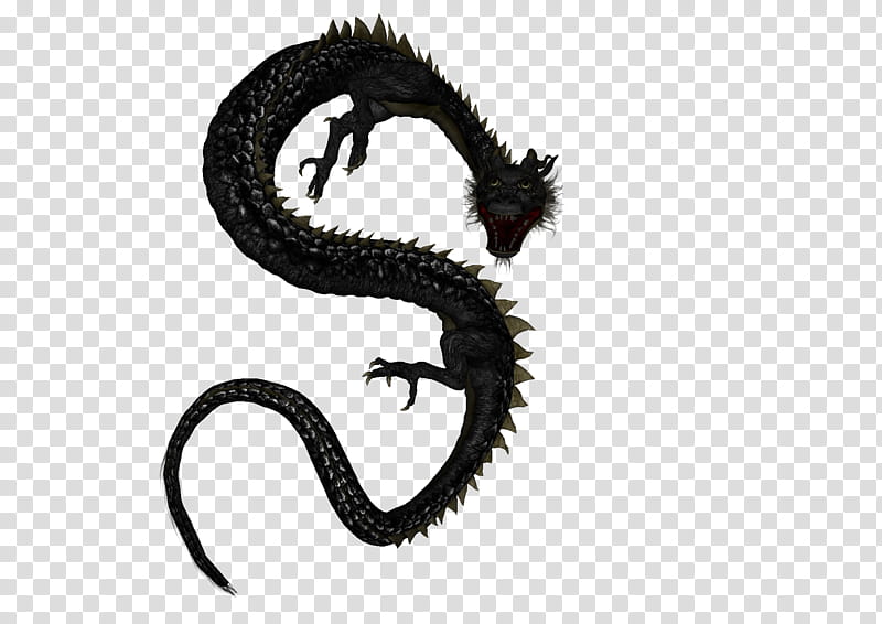 Asian Dragon , black dragon illustration transparent background PNG clipart