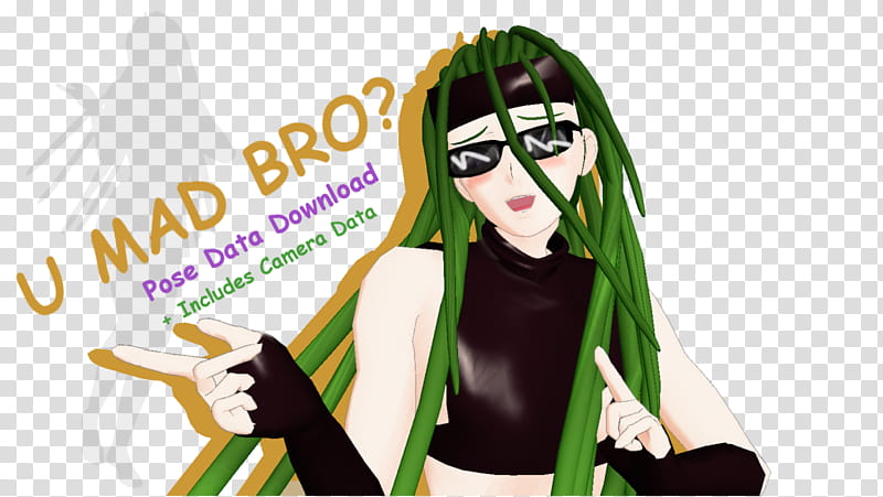 [MMD] U Mad, Pose and Camera data DL transparent background PNG clipart