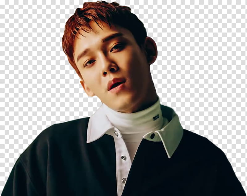 EXO CBX Blooming Day MV, EXO Chen leaning his head sidewards transparent background PNG clipart