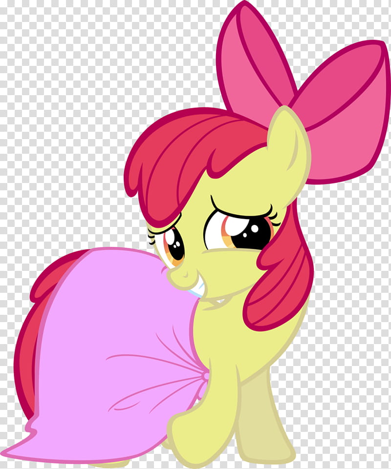 Stylin&#; Applebloom, yellow and pink animal character illutration transparent background PNG clipart