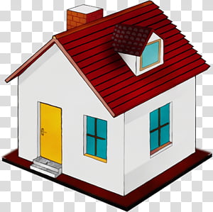 house property roof home real estate, Watercolor, Paint, Wet Ink, Building, Cottage, Siding, Facade transparent background PNG clipart thumbnail