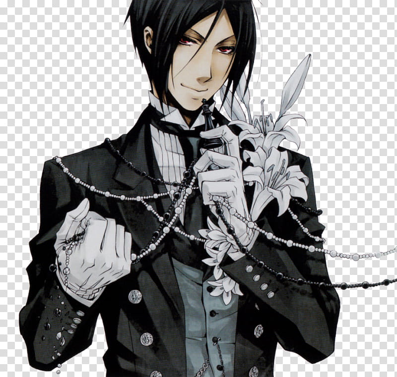 Black Butler anime character transparent background PNG clipart