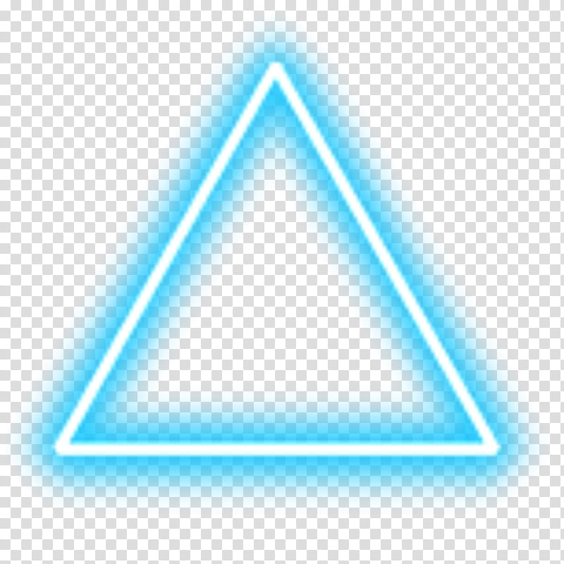 Neon Triangle, Neon Sign, Neon Lighting, Sticker, Color, Shape, Blue, Line transparent background PNG clipart