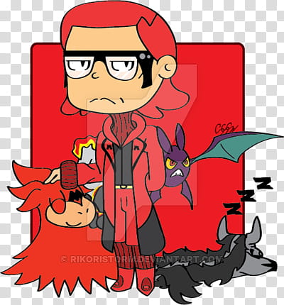 Chibi Maxie and his pokemon Contest Entry transparent background PNG clipart