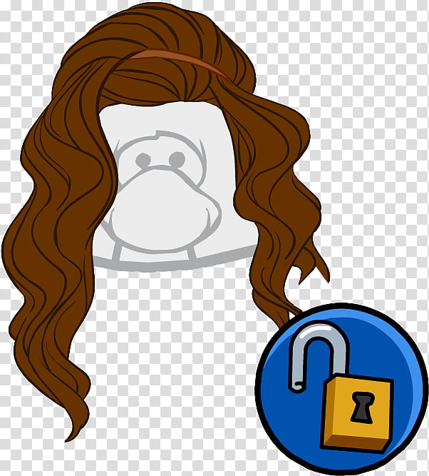 Red Hair Clipart Club Penguin - Club Penguin Hair - Png Download,  transparent png image