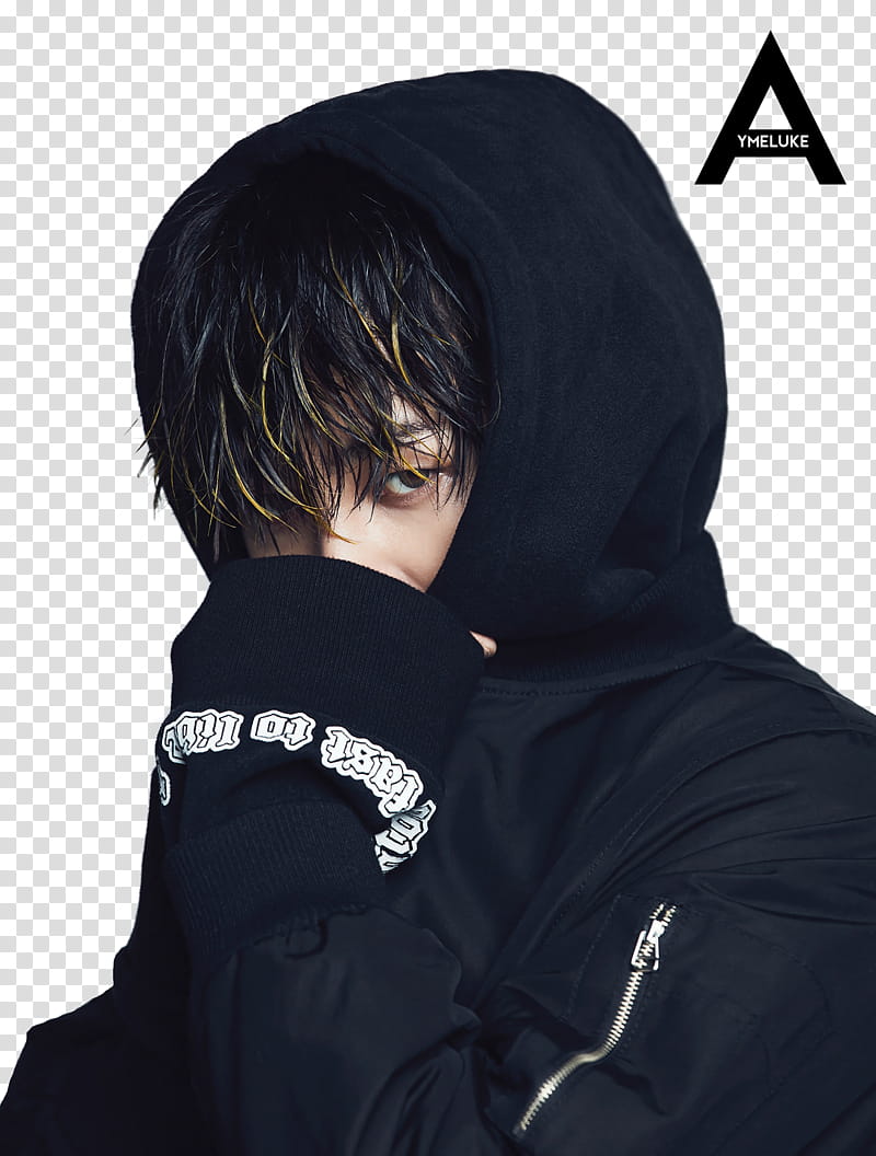 G DRAGON S bigbang, man wearing black hooded jacket transparent background PNG clipart