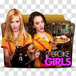 Pack  TV Series Folder Icons,  Broke Girls x transparent background PNG clipart