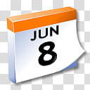 WinXP ICal, June  calendar transparent background PNG clipart