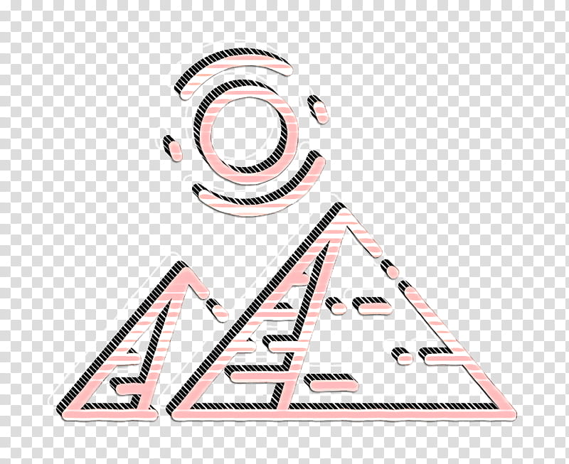 desert icon egypt icon egyptian icon, Giza Icon, Landmark Icon, Pyramid Icon, Tourism Icon, Triangle, Symbol transparent background PNG clipart