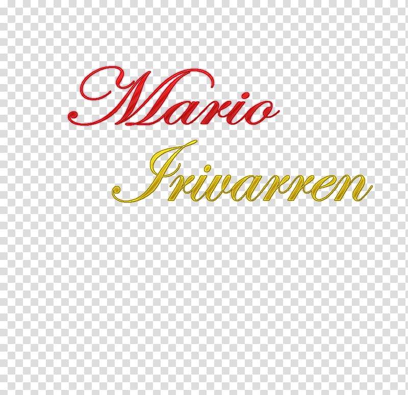 Mario Irivarren text transparent background PNG clipart