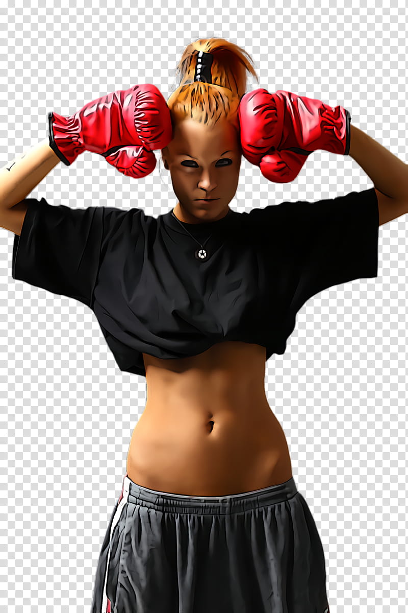 Boxing glove, Muscle, Kickboxing, Abdomen, Professional Boxing, Professional Boxer, Sanshou, Sports transparent background PNG clipart