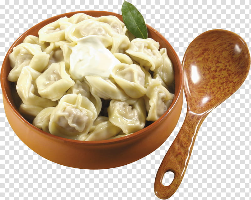 Food, Pelmeni, Pierogi, Dumpling, Tortelloni, Russian Cuisine, Manti, Sour Cream transparent background PNG clipart