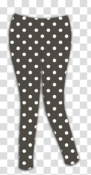 ropa para dolls, black and white polka-dot leggings transparent background PNG clipart