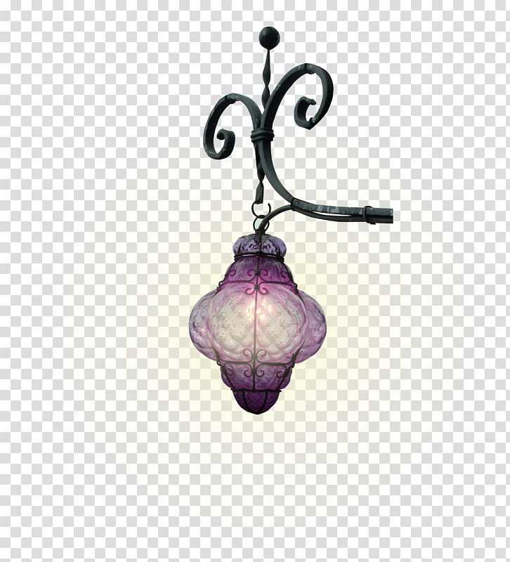 Street Light, Lantern, Light Fixture, Flashlight, Purple, Violet, Lighting, Ceiling Fixture transparent background PNG clipart