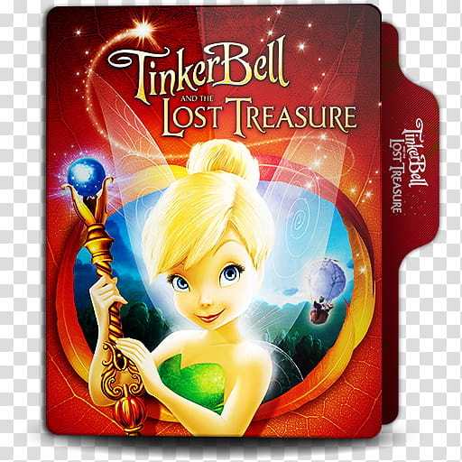 Animation  folder icon, Tinker Bell and the Lost Treasure. transparent background PNG clipart