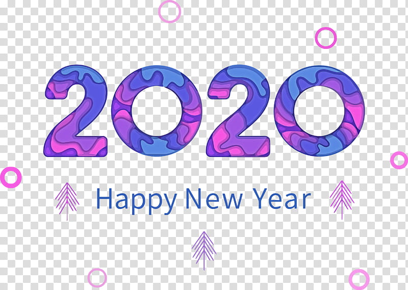 happy new year 2020 happy 2020 2020, Text, Purple, Violet, Logo, Magenta transparent background PNG clipart