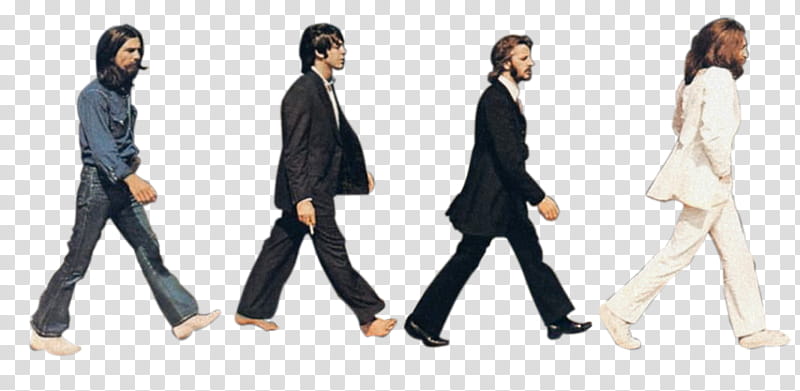 beatles, The Beatles Abbey Road transparent background PNG clipart