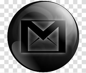 Black Pearl Dock Icons Set, BP Gmail transparent background PNG clipart thumbnail