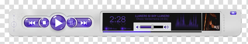Interfaz Reproductor de Musica, gray digital device displaying : transparent background PNG clipart