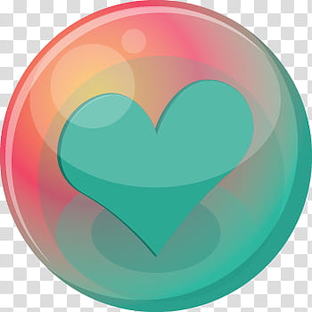 Heart Bubble Icons, blue, green heart illustration transparent background PNG clipart