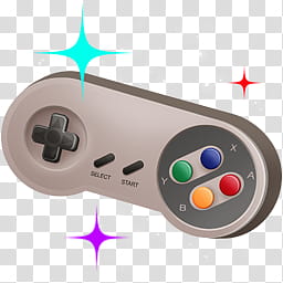 x Icons Set , GamePad_, Nintendo SNES controller transparent background PNG clipart