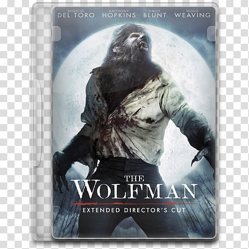 Movie Icon , The Wolfman, The Wolfman movie case transparent background PNG clipart